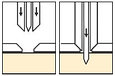 Кернер для разметки отверстий для установки мебельных петель, Starrett 819, D16мм*125мм, фото 3