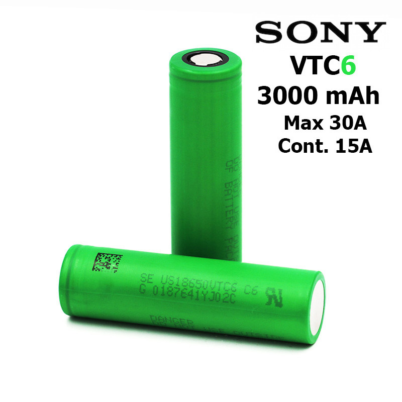 Аккумулятор SONY VTC6 18650 3000 mAh (30А) (US18650VTC6), фото 1