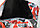 Сумка женская спортивная дорожная камуфляжная с плечевыми ремнями красная, фото 5