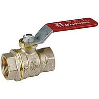 Кран шаровой полнопроходной Giacomini R910 - 4" (ВР/ВР, PN28, Tmax 185°С, ручка-рычаг красная)