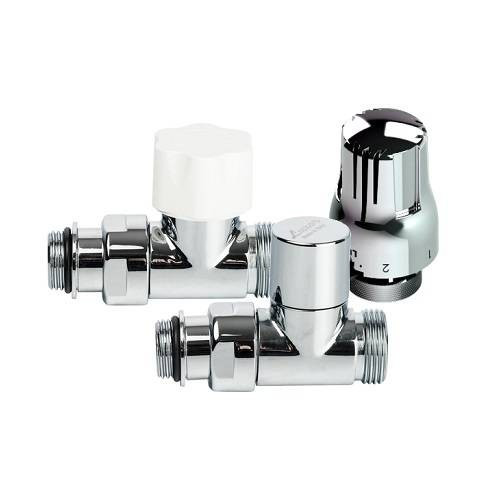 Комплект термостатический угловой LUXOR KT 258/A - 1/2"EK (цвет хром)