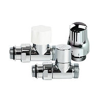 Комплект термостатический угловой LUXOR KT 258/A - 1/2"EK (цвет хром)