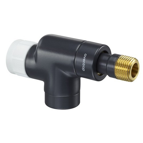 Вентиль термостатический осевой Oventrop E - 1/2" (ВР/НР, PN10, Tmax 120°C, цвет антрацит)