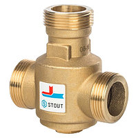 Клапан термостатический смесительный STOUT - 1"1/4 (НР, 60°С)
