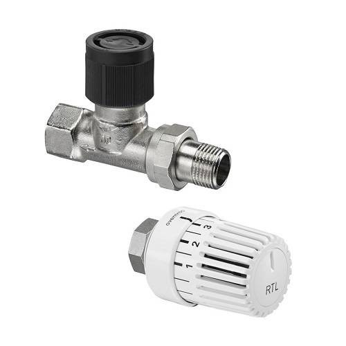 Ограничитель температуры обратного потока прямой Oventrop - 1/2" (ВР/НР, PN10, Tmax 100°C)