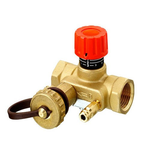 Клапан балансировочный Danfoss MNT - 1"1/4 (ВР/ВР, PN20, Tmax 120°С, c ниппелями и краном)