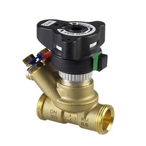 Клапан балансировочный Danfoss MVT - 3/4" (НР/НР, PN20, Tmax 120°С, 2 изм.ниппеля, kvs 2,5 м3/ч )