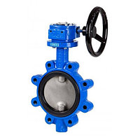 Затвор дисковый поворотный GENEBRE 2108 - Ду300 (PN16, Tmax 120°С, с редуктором)