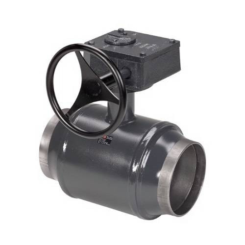 Кран шаровой Danfoss JiP Premium G-WW - Ду200 (Сварка/Сварка, PN25, Tmax 180°С, ручка с редуктором)