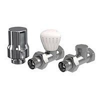 Комплект термостатический прямой Royal Thermo DE LUXE - 1/2" (цвет хром)