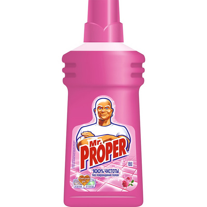 Средство для мытья полов Mr.Proper 500мл."Роза"