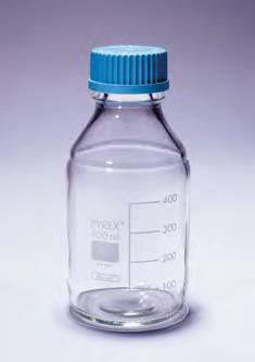 Бутыль для химреактивов с пластмассовой завинчивающейся крышкой d-45 мм, со шкалой (500 мл) (Pyrex)