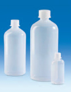 Бутыль узкогорлая полиэтиленовая, V-100 мл, винт.крышка (PE-LD) (VITLAB)