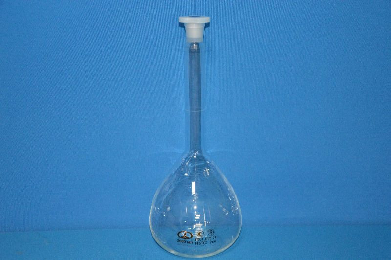Колба мерная с 1 отметкой и п/э пробкой, исп.2-2-2000