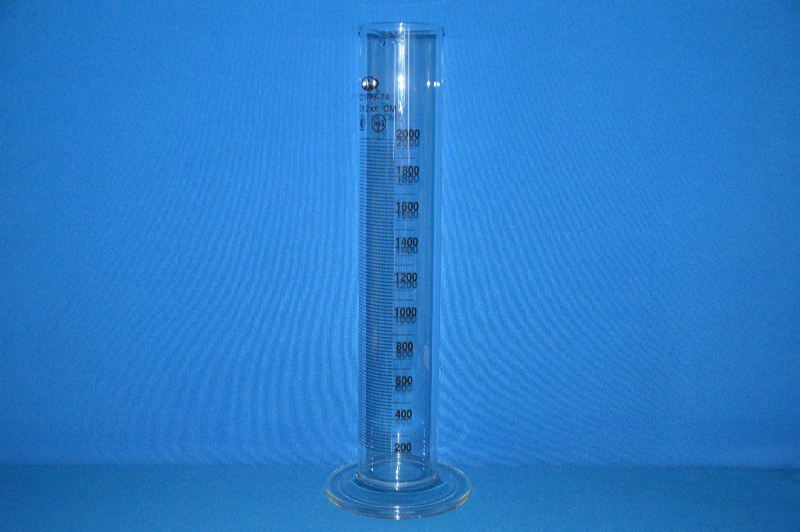 Цилиндр 1 мерный с носиком и стекл.осн.1-2000-2