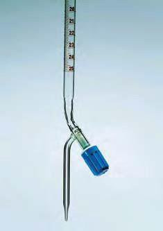 Бюретка с краном 100 мл, цен.дел.0,2, кран из PTFE (Rotaflo), класс В (MBL)