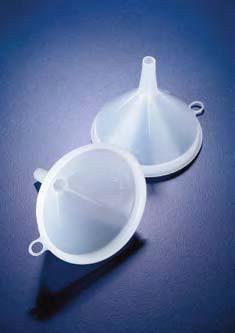 Воронка лабораторная, полиэтиленовая с ободом (d-120 мм, L-121 мм) (HDPE) (Azlon)