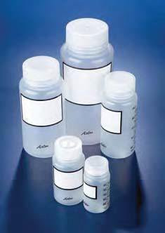 Бутыль широкогорлая полипропиленовая, V-250 мл, с винт.крышкой, шкалой и наклейкой для надписей (PP) (Azlon)