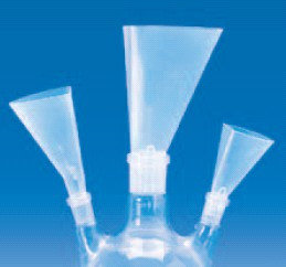 Воронка полукруглая, пластиковая (шлиф 29/32, L-135 мм) (PP) (VITLAB)