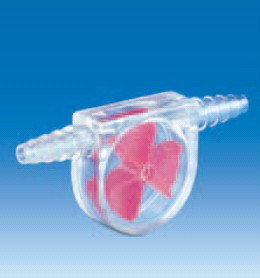 Датчик потока жидкости/газа пластиковый, прозрачный для шлангов с внутр.d-6,5-11 мм (SAN) (VITLAB)