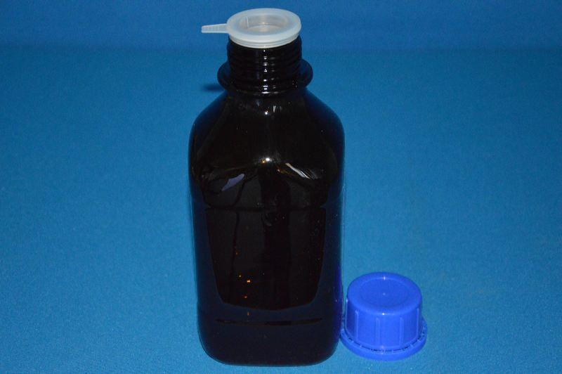 Бутыль темная V-1000 мл для флакон-диспенсеров и цифровых бюреток, GL 45 (VITLAB)