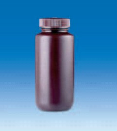 Бутыль широкогорлая полиэтиленовая, темная, V-60 мл, для хранения светочувствительных в-в, винт.крышка (PE-HD) (VITLAB)