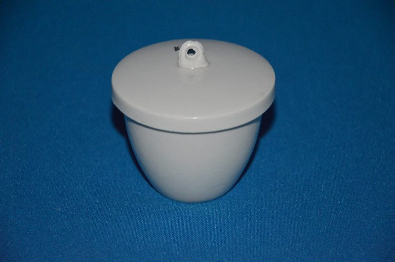 Тигель фарфоровый низкий с крышкой, 40/36