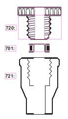 Кольцо уплотнительное для переходника Torion, для трубок d-4,8-5,2 мм (SVL)