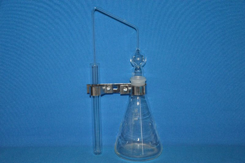 Прибор для отгонки и поглощения мышьяка в пищ. продуктах по методике ГОСТ 26930-86 (V реакционной колбы =250 мл), фото 1