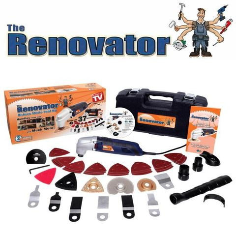 Универсальный электроинструмент Renovator SAW + набор из 37 аксессуаров - фото 1 - id-p4760905