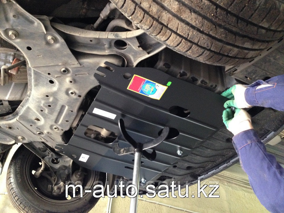 Защита картера двигателя и кпп на Skoda Rapid/Шкода Рапид 2012- - фото 7 - id-p4762490
