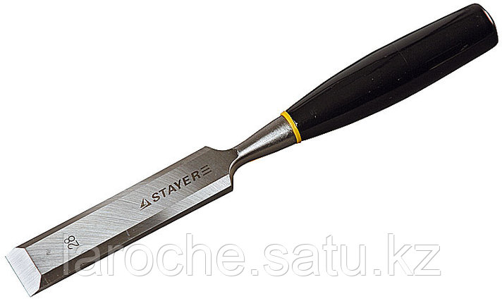 Стамеска STAYER "STANDARD" "ЕВРО" плоская с пластмассовой ручкой, 6мм, фото 2