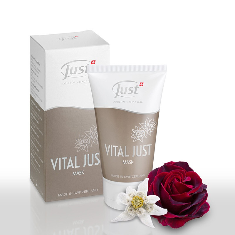 Питательная маска для лица с Эдельвейсом и Черной розой Vital Just (Оригинал - Швейцария)