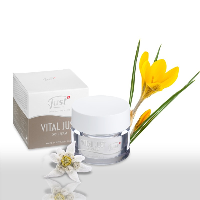 Питательный ночной крем с эдельвейсом и шафраном Vital Just (Оригинал - Швейцария)