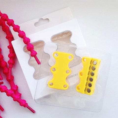 Умные магниты для шнурков Magnetic Shoelaces (Желтый / Для детей)