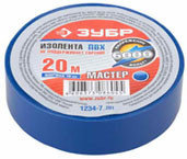Изолента ЗУБР "МАСТЕР" синяя, ПВХ, не поддерживающая горение, 6000 В, 15мм х 10м, фото 2