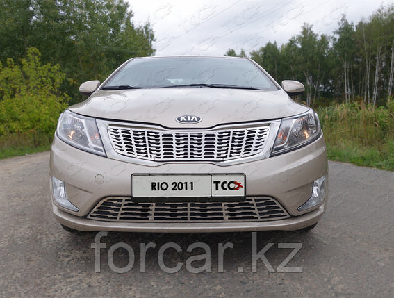 ОБВЕС защитно-декоративный из нержавеющей стали KIA RIO c 2011 - , фото 2
