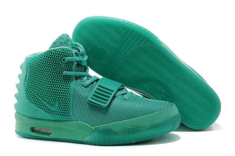 Кроссовки Nike Air Yeezy 2 (Kanye West) зеленые - фото 1 - id-p4766406