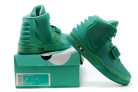 Кроссовки Nike Air Yeezy 2 (Kanye West) зеленые, фото 3