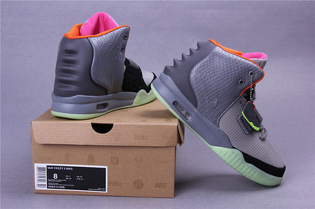 Кроссовки Nike Air Yeezy 2 (Kanye West) серые, фото 2