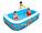 Детский прямоугольный надувной бассейн, Подводный мир, Intex 54120, размер 229х152х56 см, фото 2