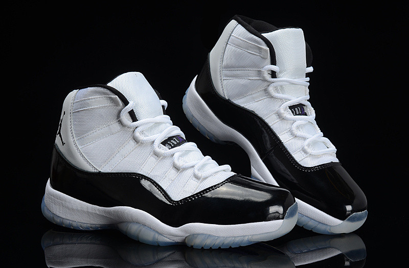 Nike Air Jordan 11 Generation баскетбольные кроссовки белые с черным - фото 2 - id-p4766559