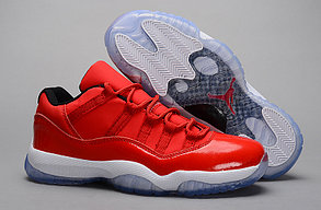  Nike Air Jordan 11 low Concord баскетбольные кроссовки красные, фото 3