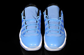 Nike Air Jordan 11 low Concord баскетбольные кроссовки голубые, фото 3