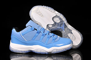 Nike Air Jordan 11 low Concord баскетбольные кроссовки голубые, фото 2