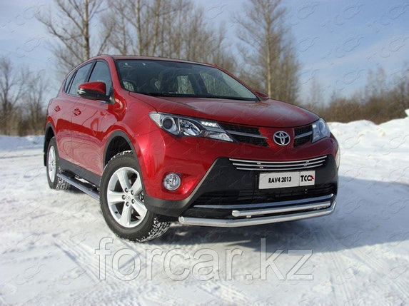 ОБВЕС защитно-декоративный из нержавеющей стали TOYOTA RAV4 c 2013, фото 2
