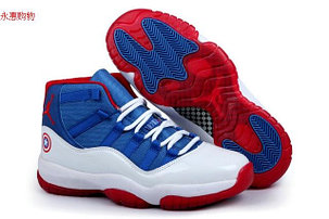  Nike Air Jordan 11 Kaptain America баскетбольные кроссовки , фото 2