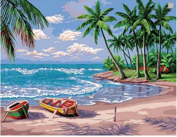 Картины стразами "Райский остров" 40*50