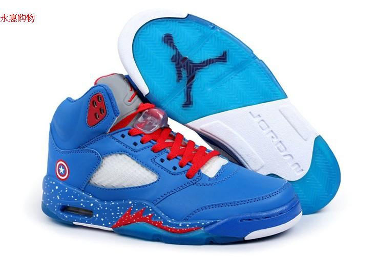 Баскетбольные кроссовки Nike Air Jordan 5 Kaptain America 