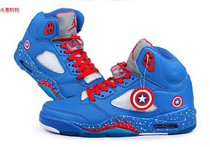 Баскетбольные кроссовки Nike Air Jordan 5 Kaptain America , фото 2